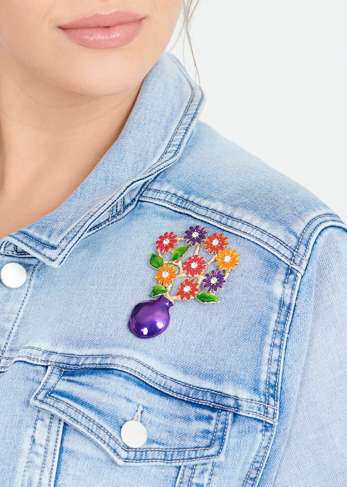 Bright Bunch Brooch, , hi-res