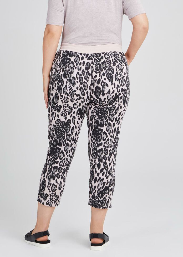 Leo Stretch Linen Crop Pant, , hi-res