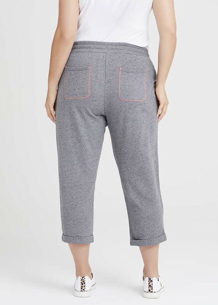 Cotton Relaxed Knit Jogger, , hi-res