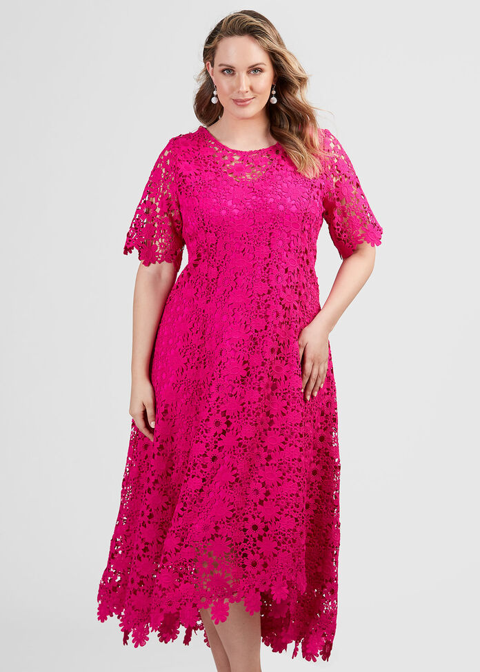 Guipure Lace Dress, , hi-res