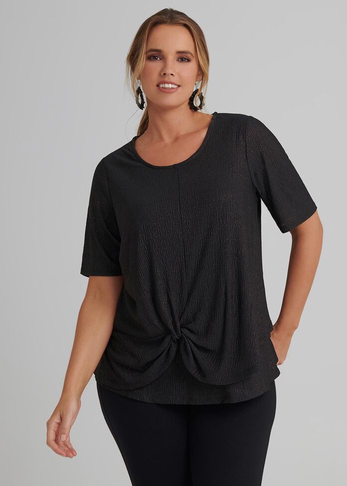 Shimmer Knot Top, , hi-res