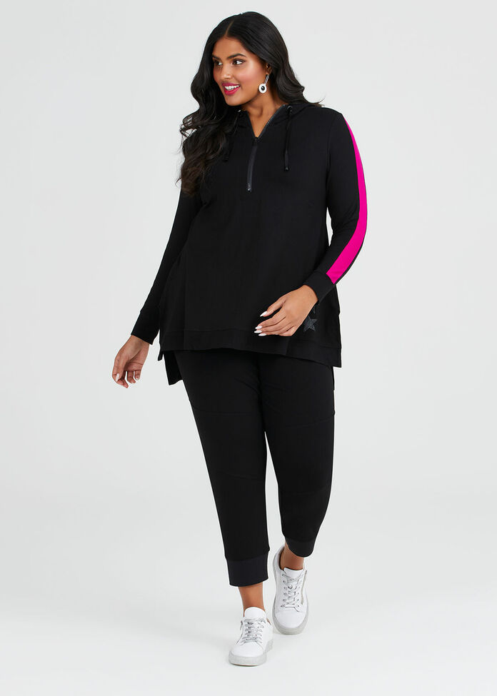 Viscose Starstruck Hoodie Top, , hi-res