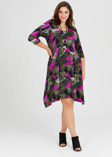 Plus Size Freeze Frame Dress