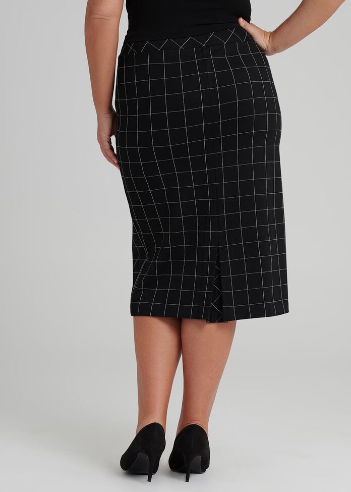 Checkmate Pencil Skirt, , hi-res