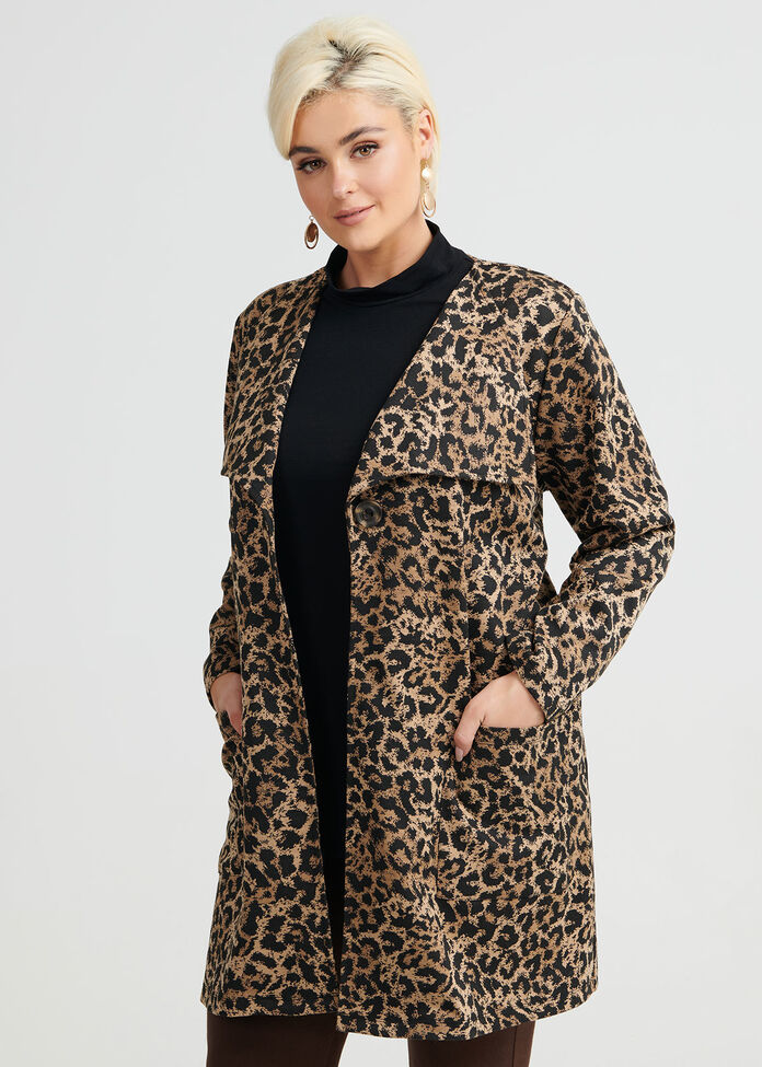 Leopard Cardi, , hi-res