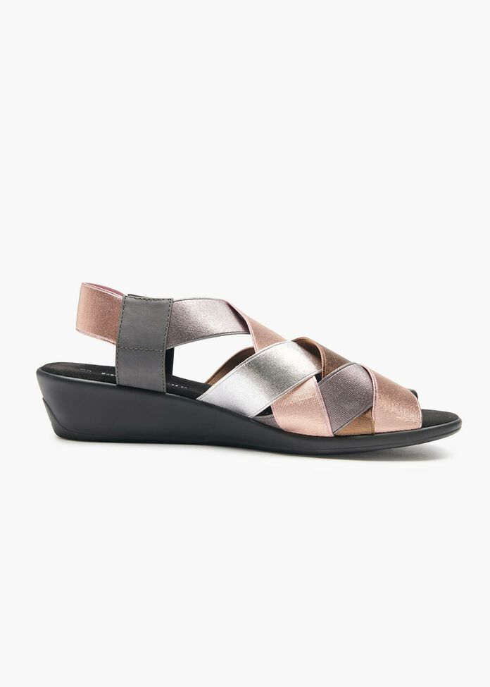 Abby Elastic Weave Sandal, , hi-res