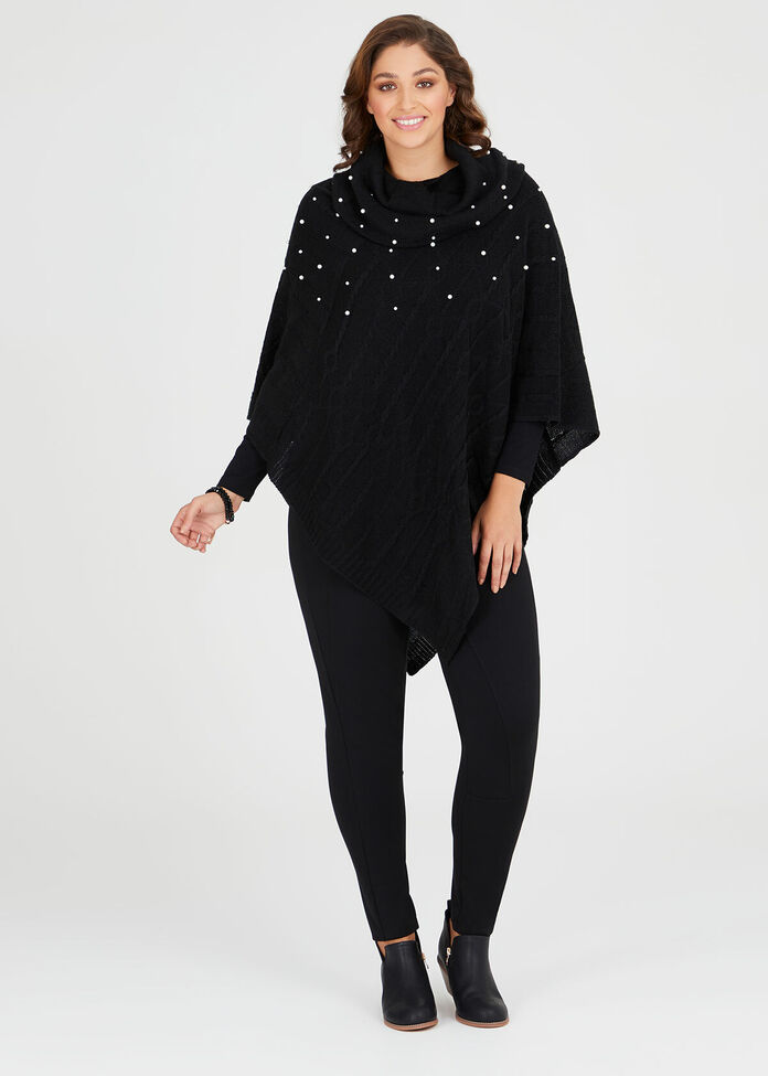 Cascading Pearl Poncho, , hi-res