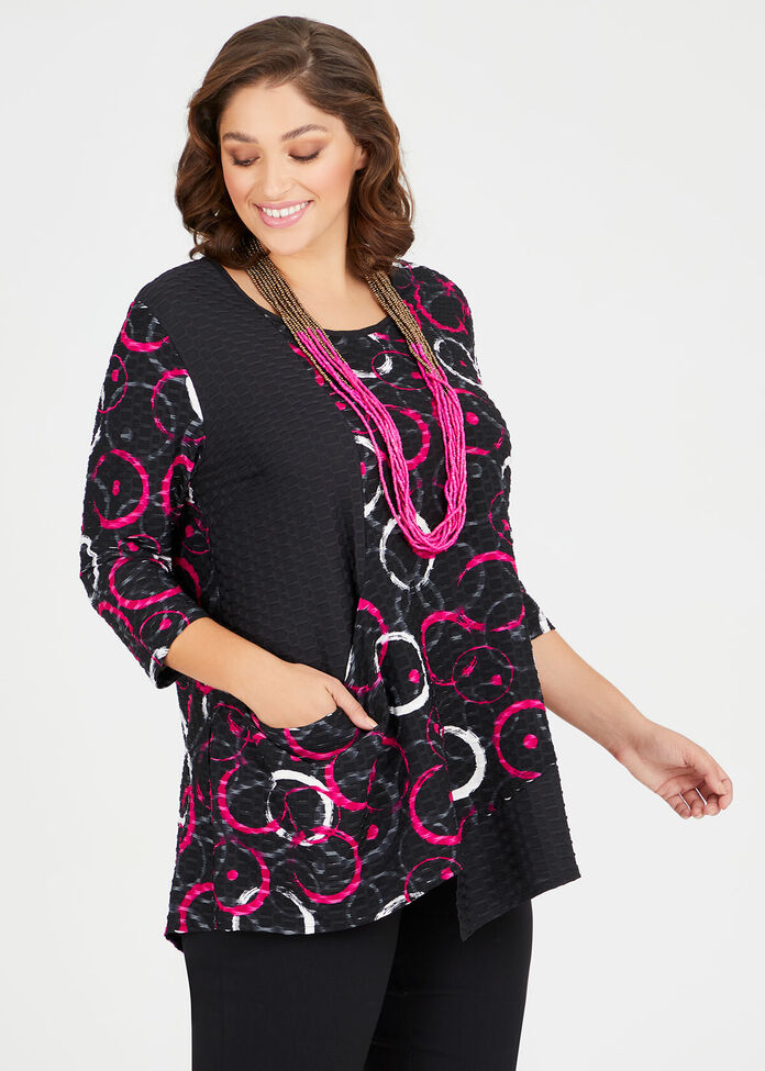 Circle Jacquard Top, , hi-res