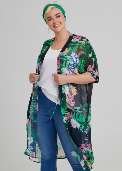 Plus Size Garden Of Eden Kimono