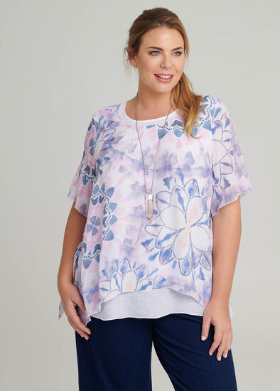 Plus Size Blooming Jasmine Top