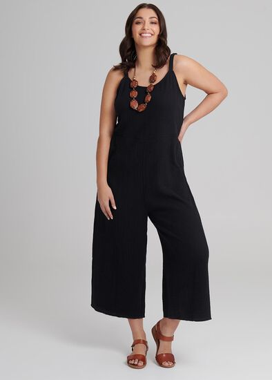 Plus Size Cotton Malta Jumpsuit