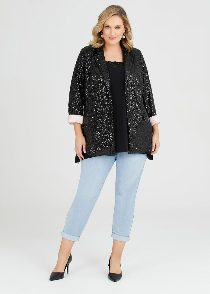 Sparkle Sequin Jacket, , hi-res