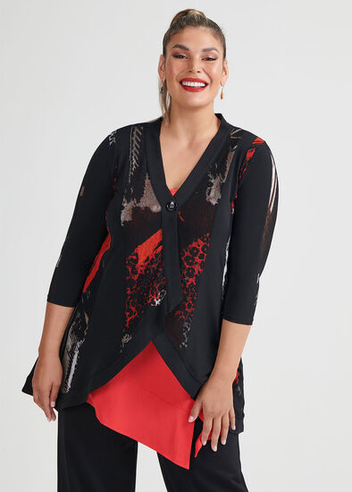 Plus Size Panthera Cardi