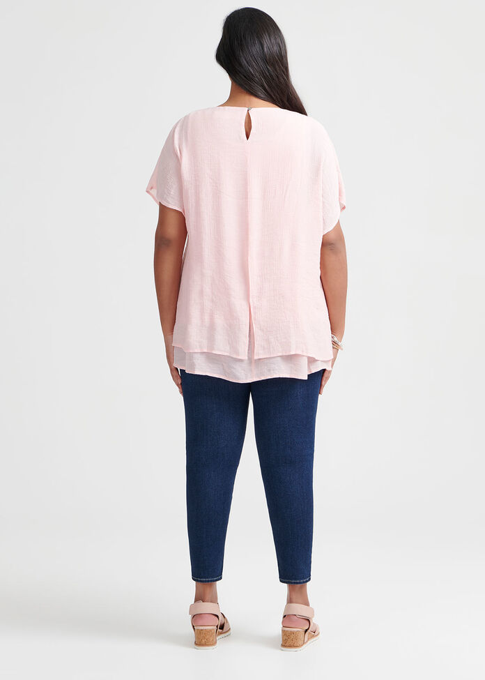 Lea Textured Top, , hi-res