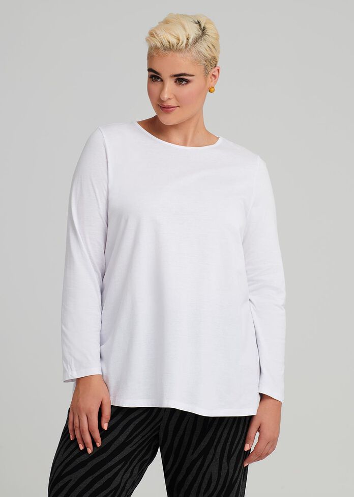 Easy Wear Ls Top, , hi-res