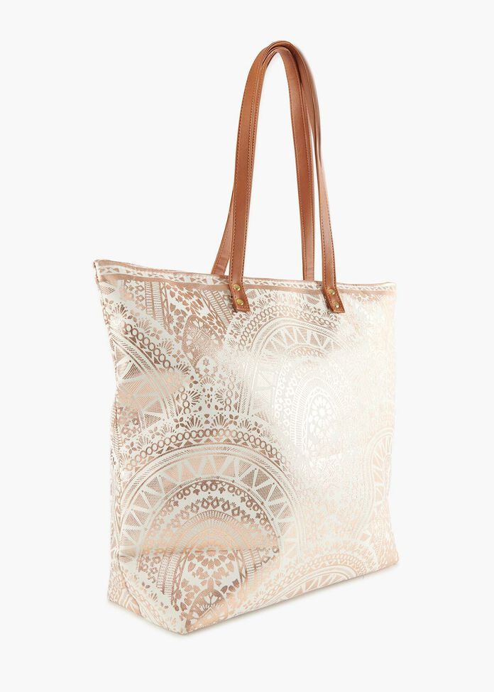 Firenze Foil Print Tote, , hi-res