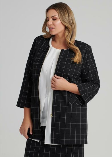 Plus Size Checkmate Jacket