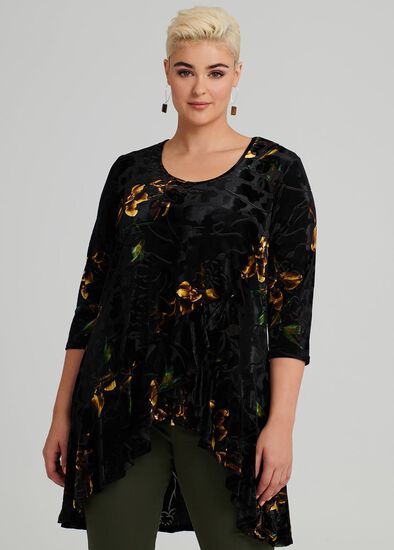 Plus Size Black Orchid Tunic