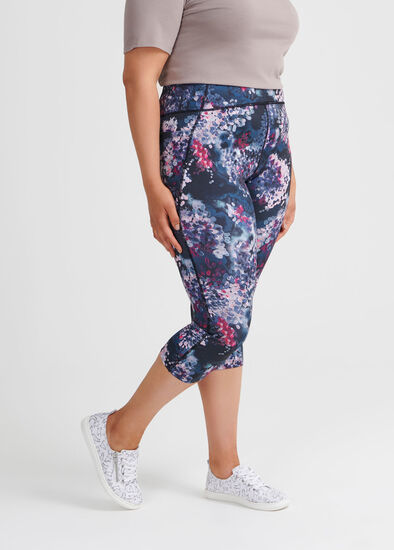 Plus Size Wild Garden Crop Legging