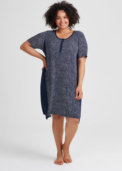 Plus Size Bamboo Spot Nightie