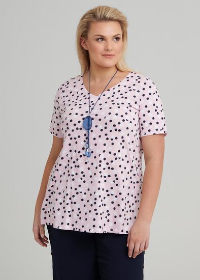 Plus Size Sweet Ikat Spot Top