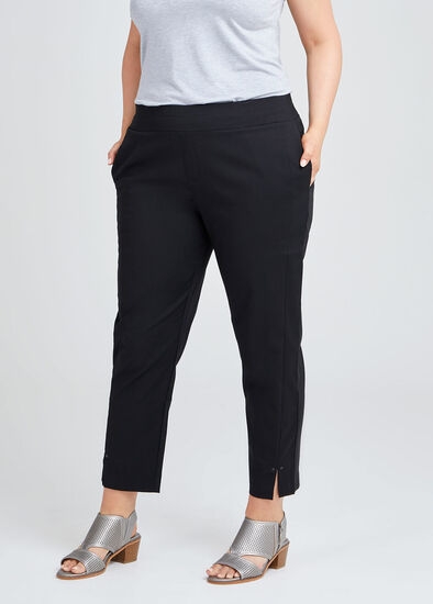 Plus Size Cotton Director Split Pant