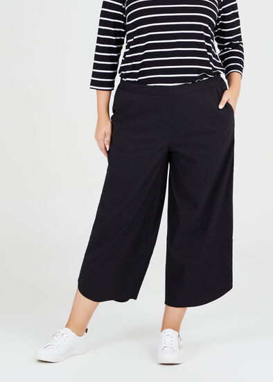 Plus Size Tencel Trapeze Wide Leg Pant