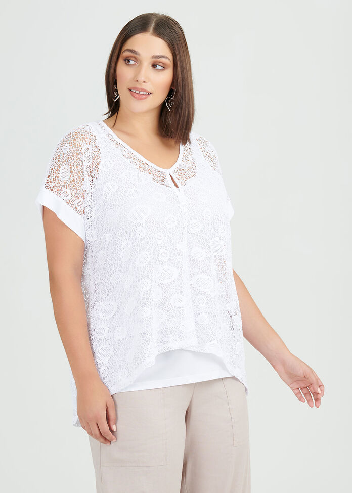 Lace Fancy That Top, , hi-res