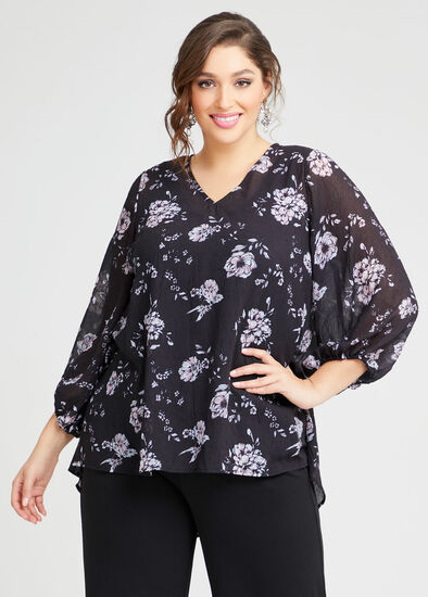 Plus Size Audrey Floral Top