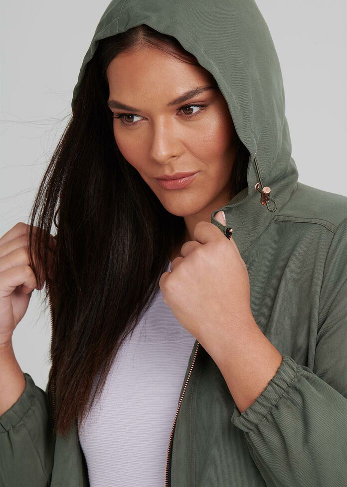 Urban Chic Hooded Jacket, , hi-res