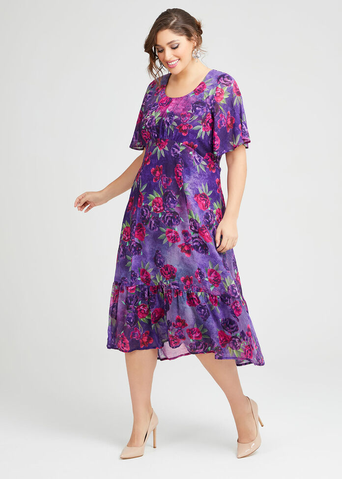 Royal Ascot Floral Maxi Dress, , hi-res