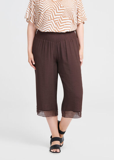 Plus Size Escapade Lace Crop Pant