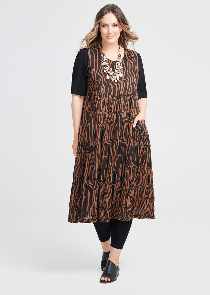 Cotton Tribal Print Dress, , hi-res