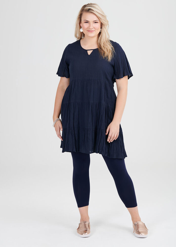 Cotton Tiered Tunic, , hi-res