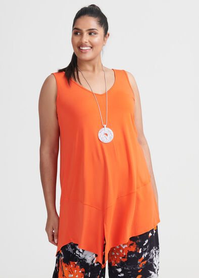 Plus Size Sunset Bamboo Tank