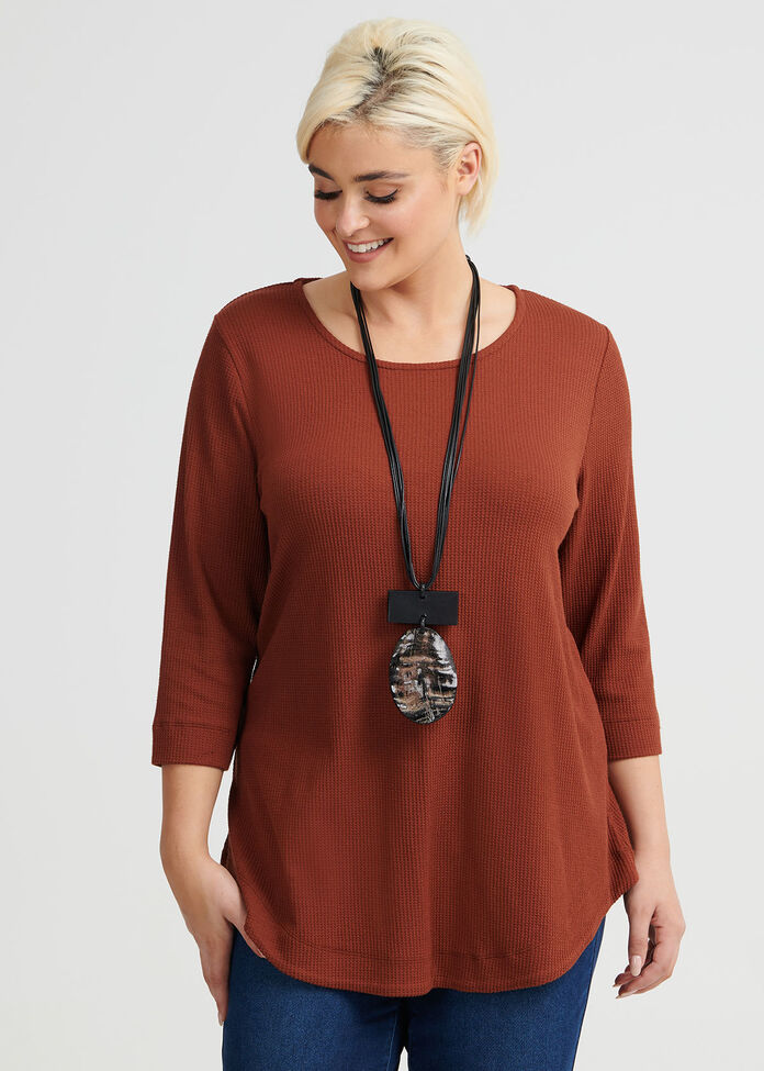 Staple Curved Hem Top, , hi-res