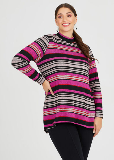 Plus Size Bamboo Cosy Stripe Top