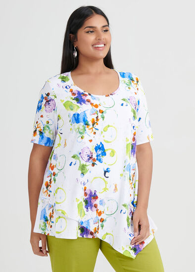 Plus Size Corfu Viscose Top