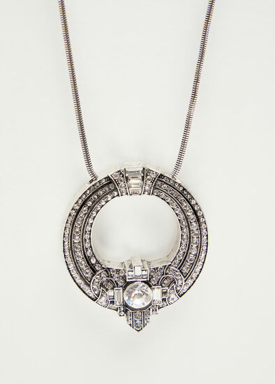 Silver Crystal Necklace