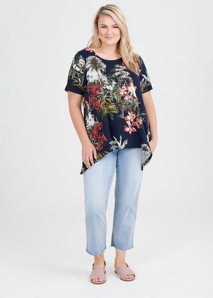 Linen Knit Tropicana Top, , hi-res