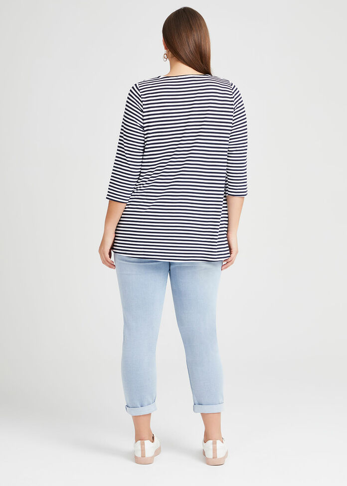 Bamboo Star Stripe Top, , hi-res