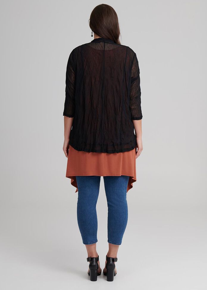 Mesh Essential Cardi, , hi-res