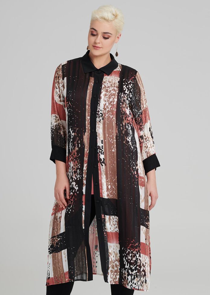 Mecca Print Lurex Shirt, , hi-res