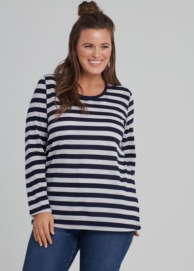 Plus Size Sanctuary Stripe Top