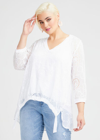 Plus Size Flower Power Top