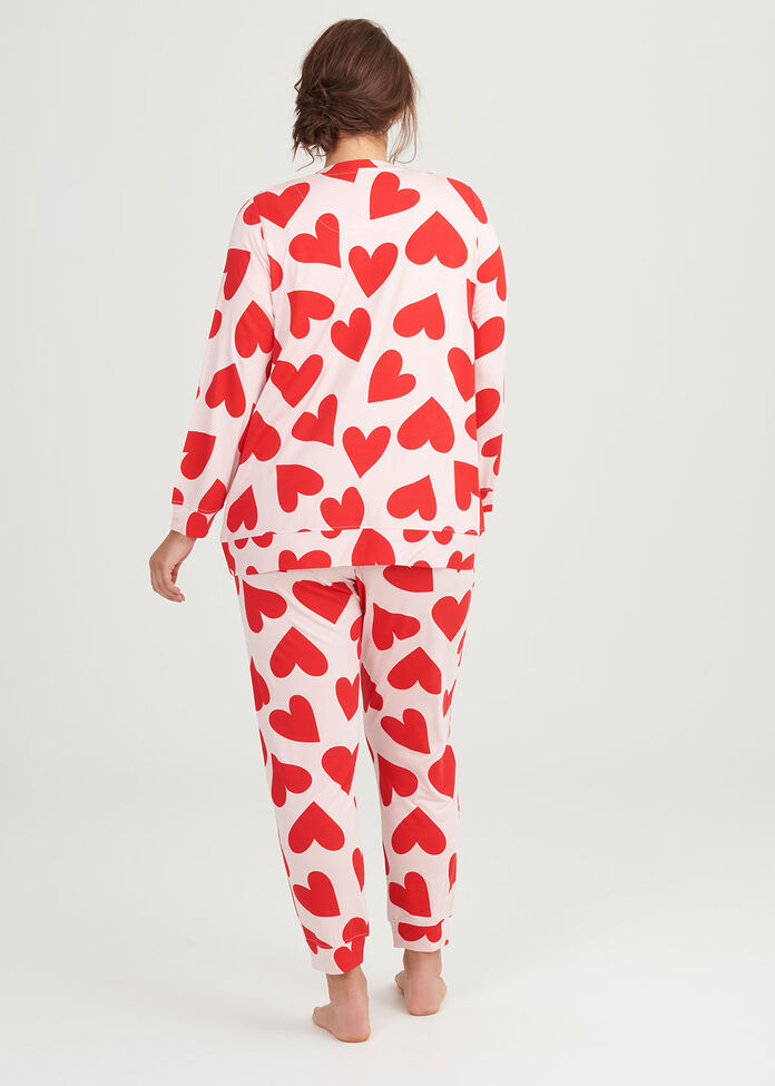 Bamboo Red Hearts Top, , hi-res