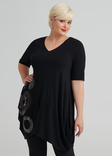 Plus Size Oxford Circus Short Sleeve Tunic