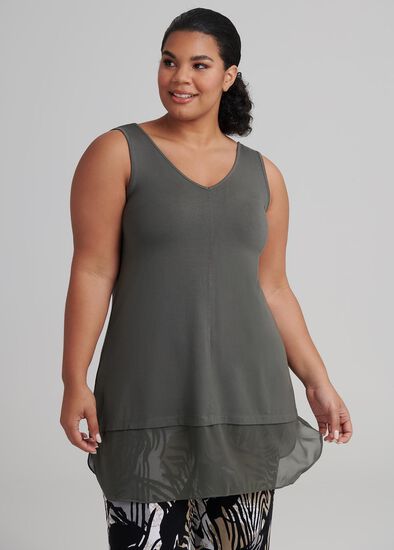 Plus Size Bamboo Sassy Tank