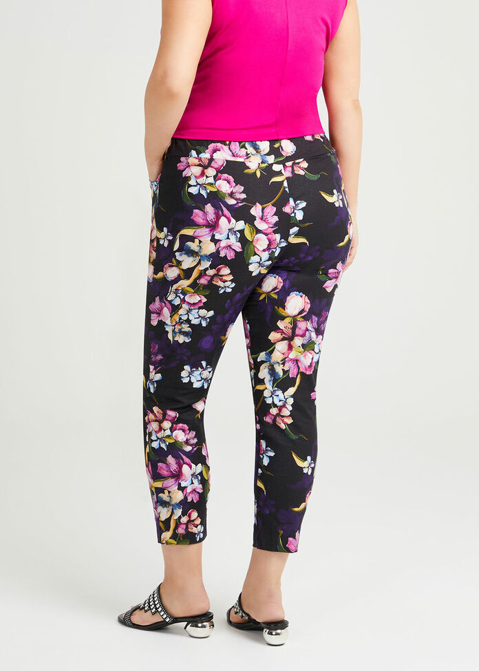 Majestic Flora Linen Pant, , hi-res