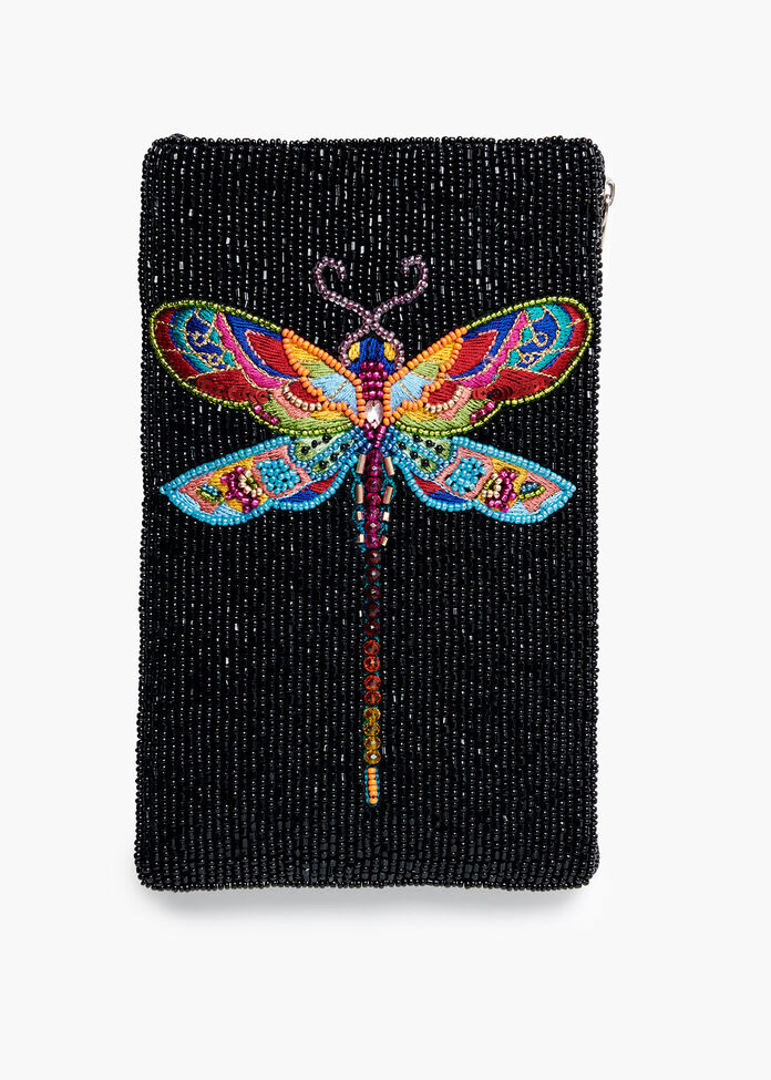 Dragonfly Beaded Bag, , hi-res